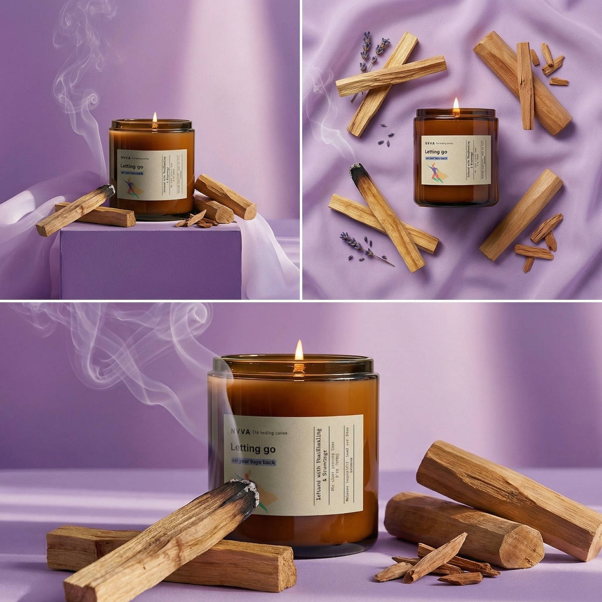 Letting Go – Scented Organic Soy Candle | Jasmine Sandalwood