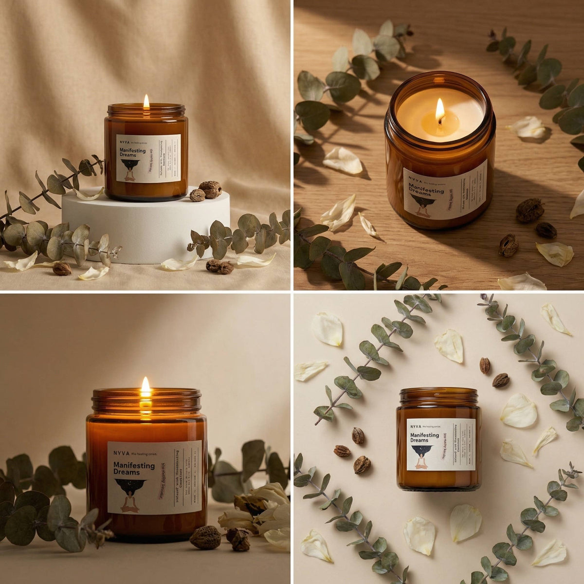 Manifesting Dreams – Scented Organic Candle | Floral Musk