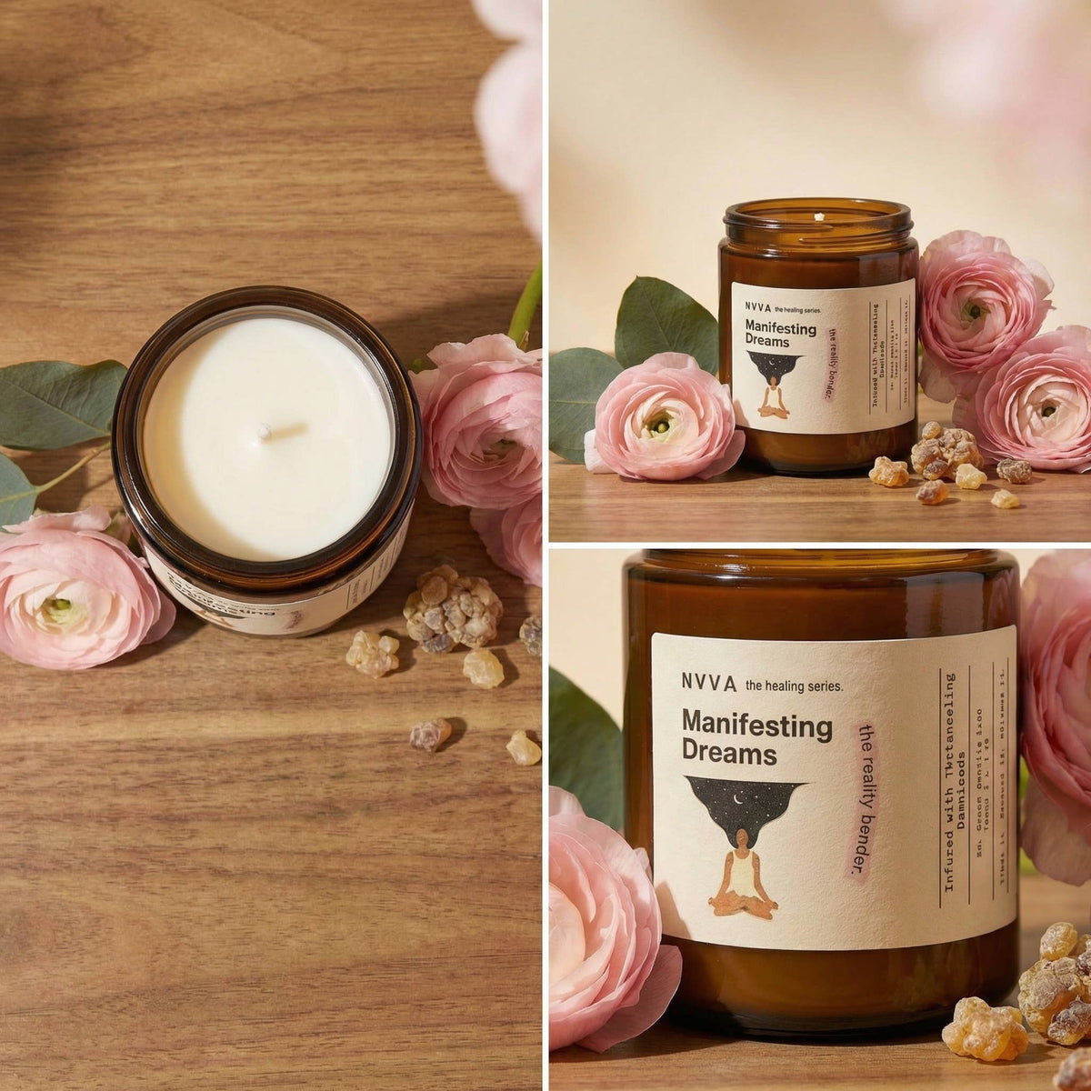 Manifesting Dreams – Scented Organic Candle | Floral Musk