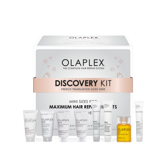 Olaplex Discovery Kit - A complete hair repair system including mini sizes of popular Olaplex products for maximum hair repair benefits.