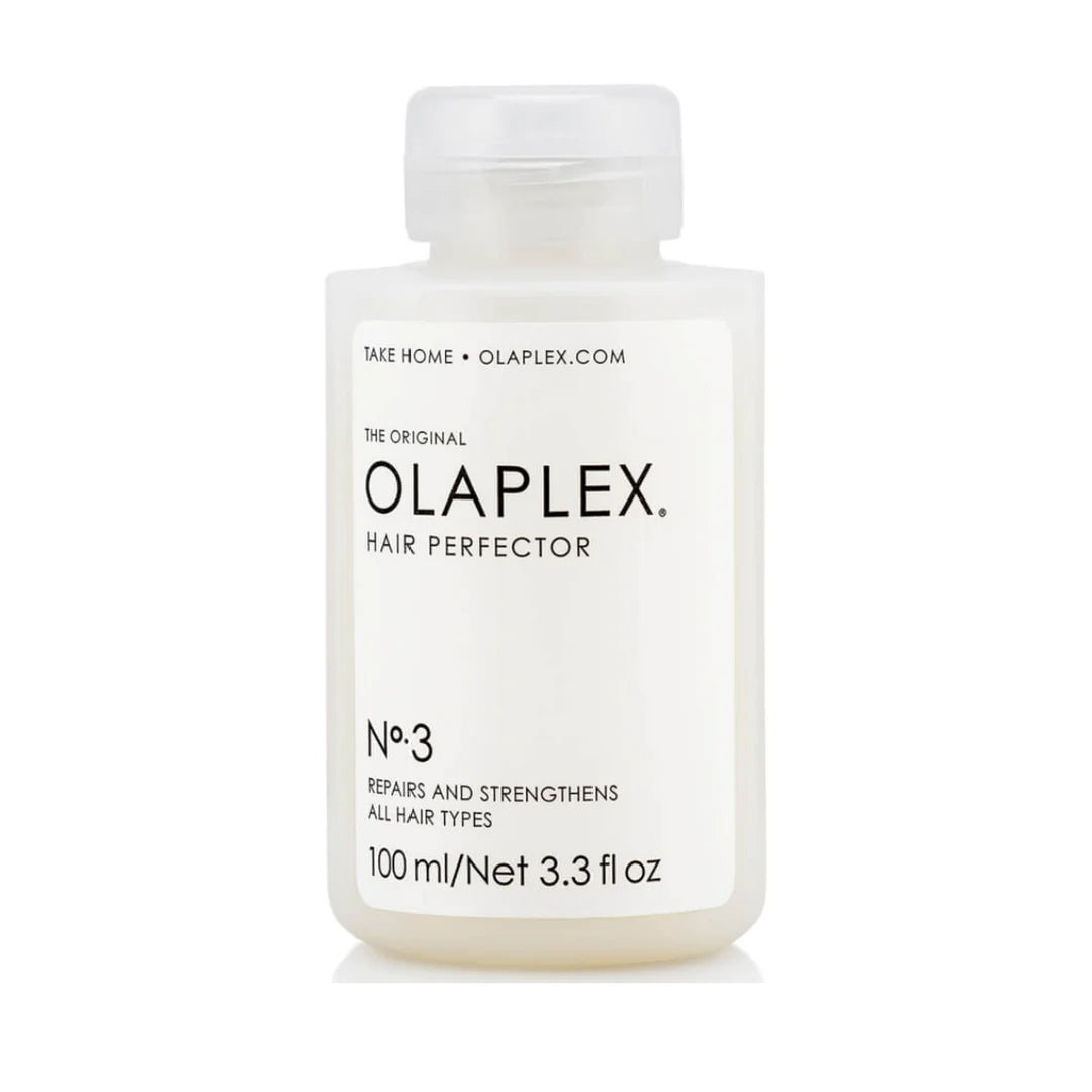 Olaplex No. 3 Hair Perfector, a 100ml bottle designed for repairing and strengthening all hair types.