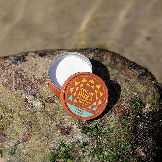 Natural Sunscreen SPF30 Sol de Ibiza. BIO. Mineral filter 100g