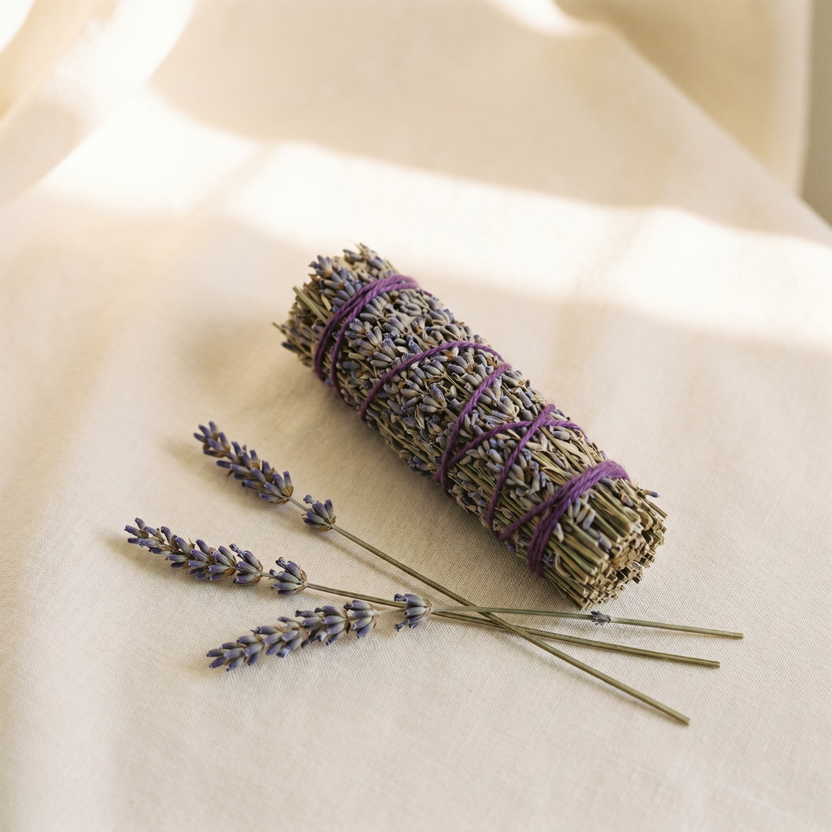 Lavender Incense Bundle – Natural Smudge Stick | Calming