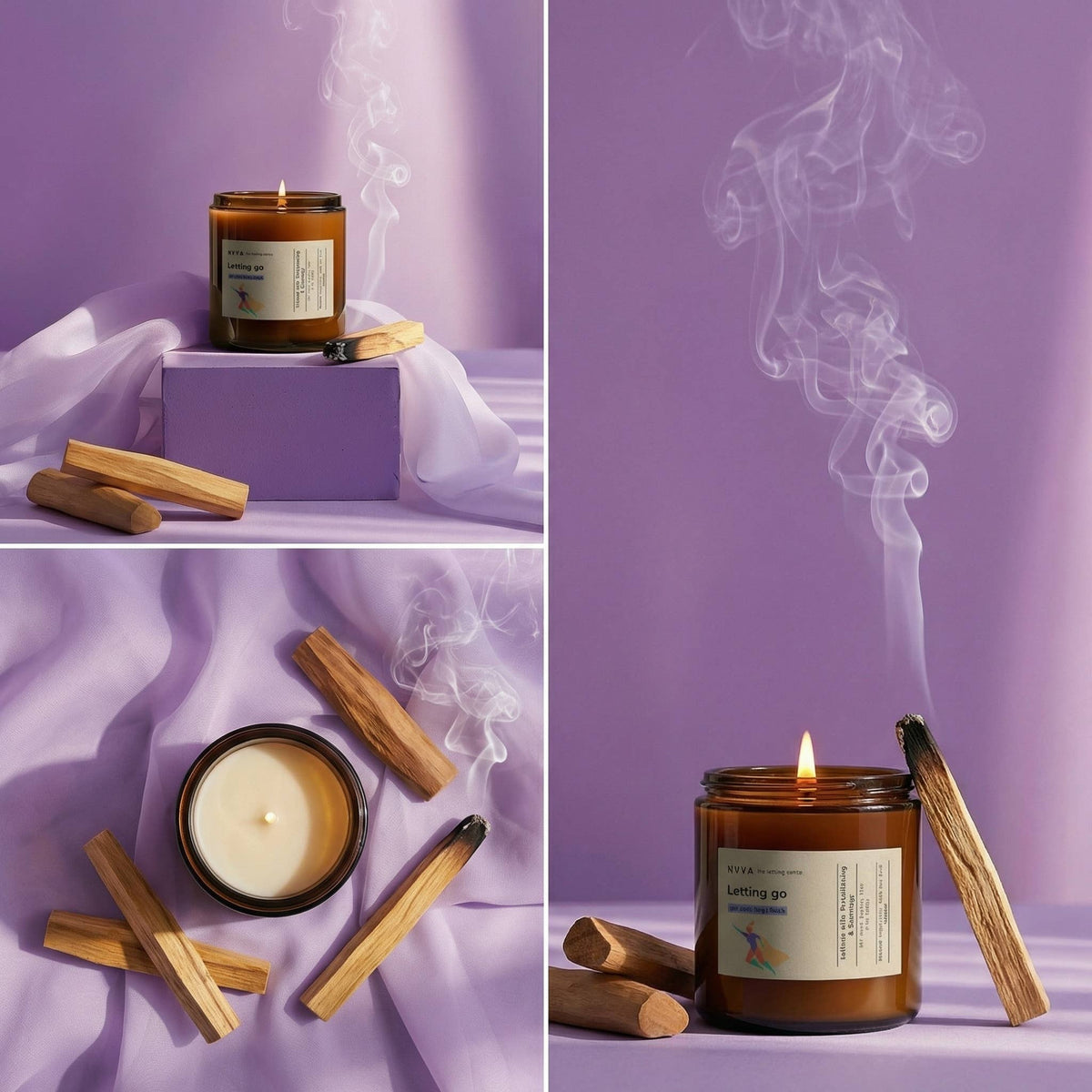 Letting Go – Scented Organic Soy Candle | Jasmine Sandalwood